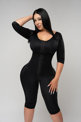 Black — photo 1 · Bodysuit with ¾ Length Sleeves