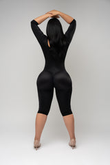 Black — photo 2 · Bodysuit with ¾ Length Sleeves