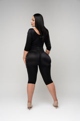 Black — photo 3 · Bodysuit with ¾ Length Sleeves