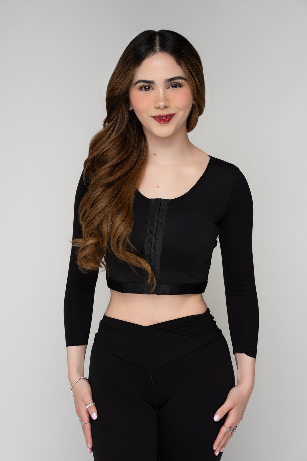 Black — photo 3 · Support Bra with Sleeves & Posture Alignment