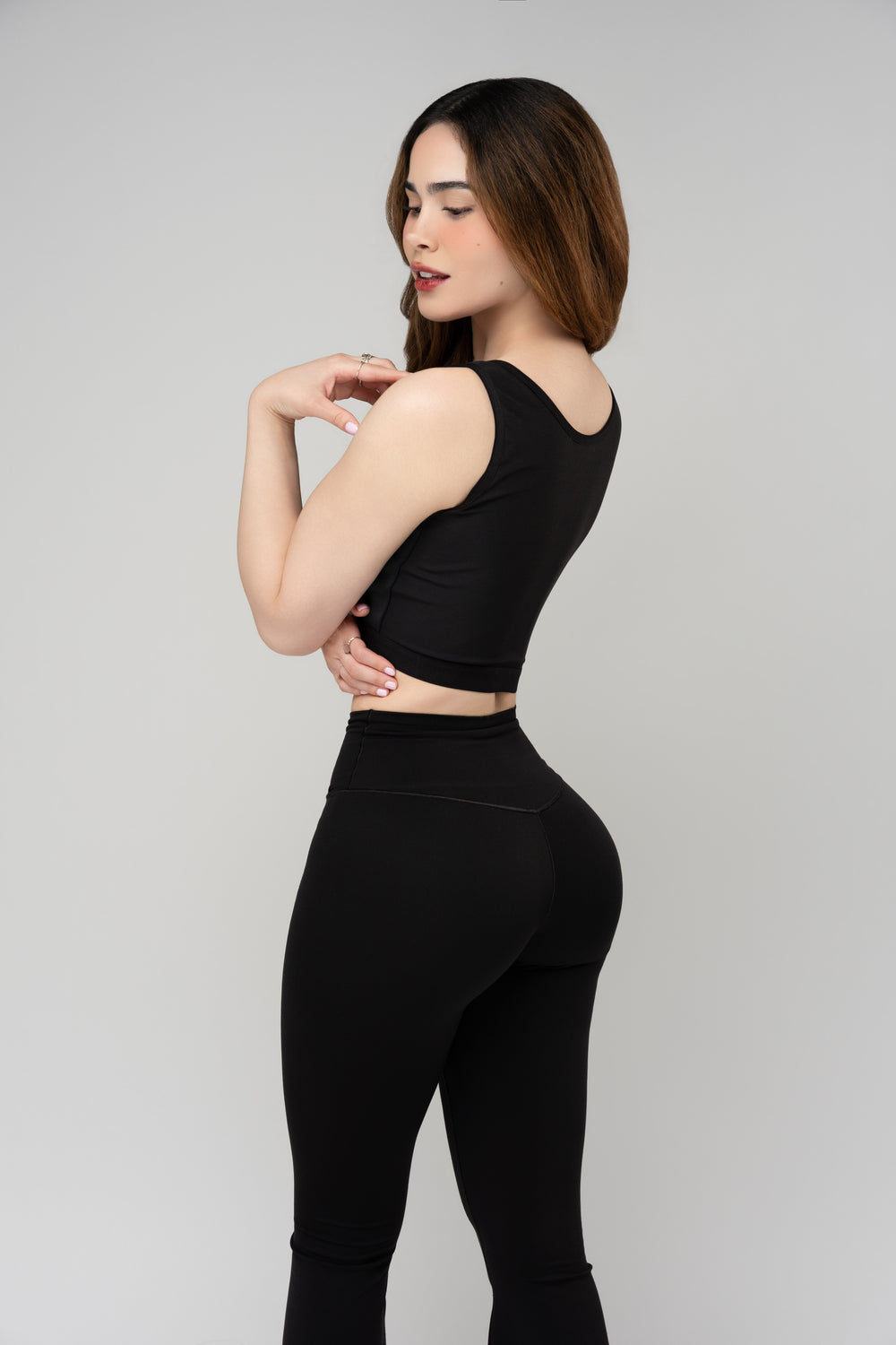 Black — photo 2 · Front-Closure Compression Recovery Bra