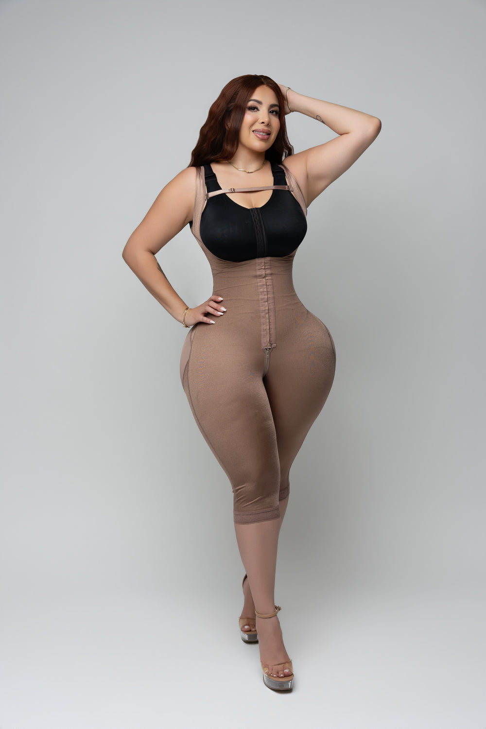 Cocoa — photo 1 · Sleeveless Open Bust Bodysuit