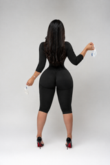 Black — back · Bodysuit with Drain Openings