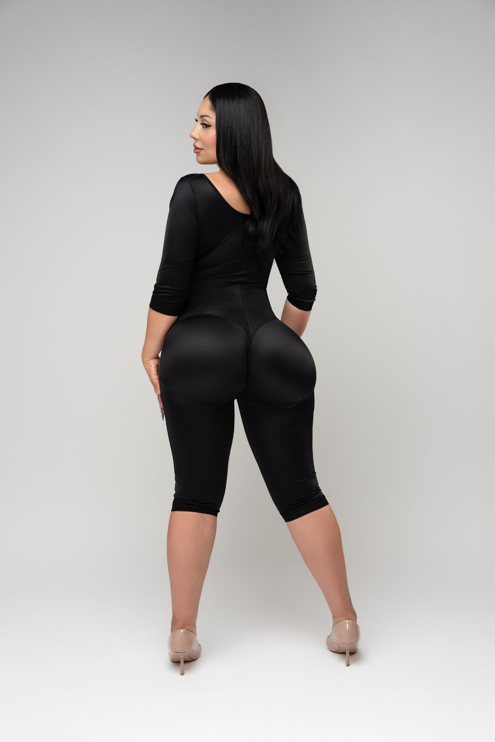 Bodysuit with ¾ Length Sleeves, detail view