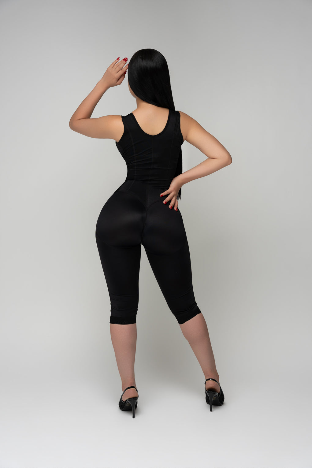 Sleeveless Full Bust Coverage Bodysuit, detail view