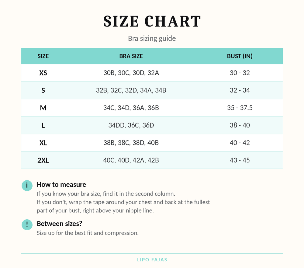 Size chart EN
