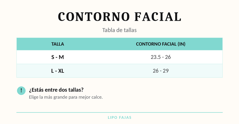 Size chart ES